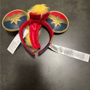 Disney Captain Marvel Kids Hat - Red, Blue, Gold